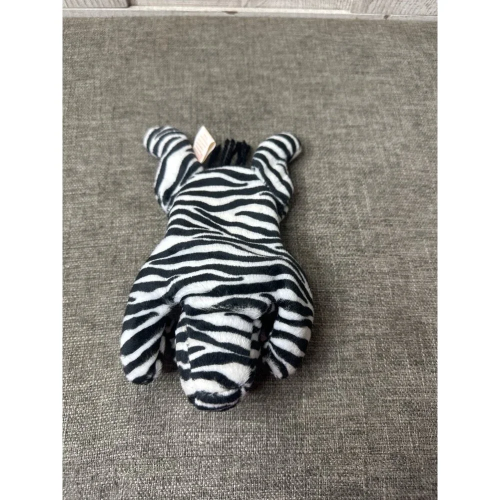 Ty Beanie Baby Ziggy Zebra Plush Black & White Collectible 1995 Retired
